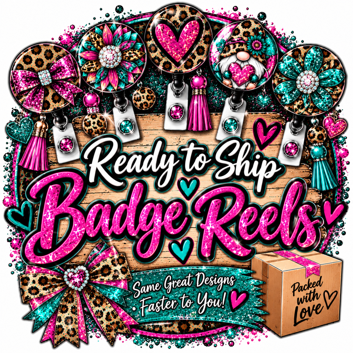 Ready To Ship Badge Reels