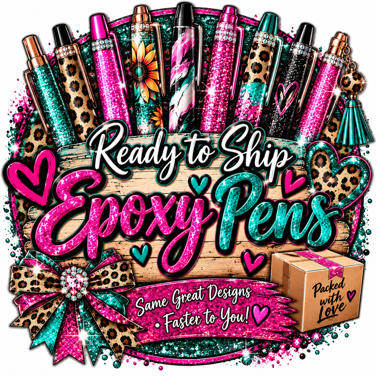 Ready To Ship Epoxy Pens