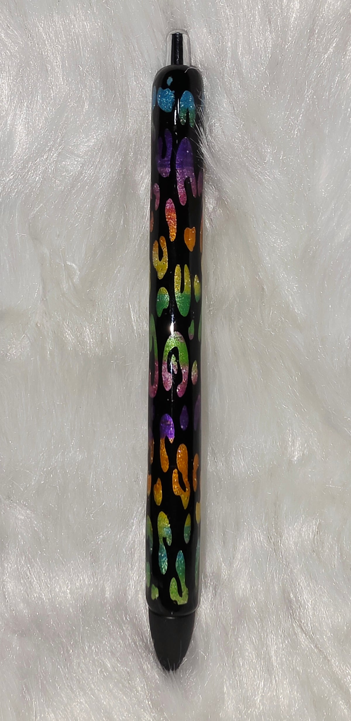 UV Resin Pen Rainbow Cheetah Print